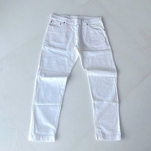 Salvatore Ferragamo White Jeans Pants Size IT52 with logo patch work